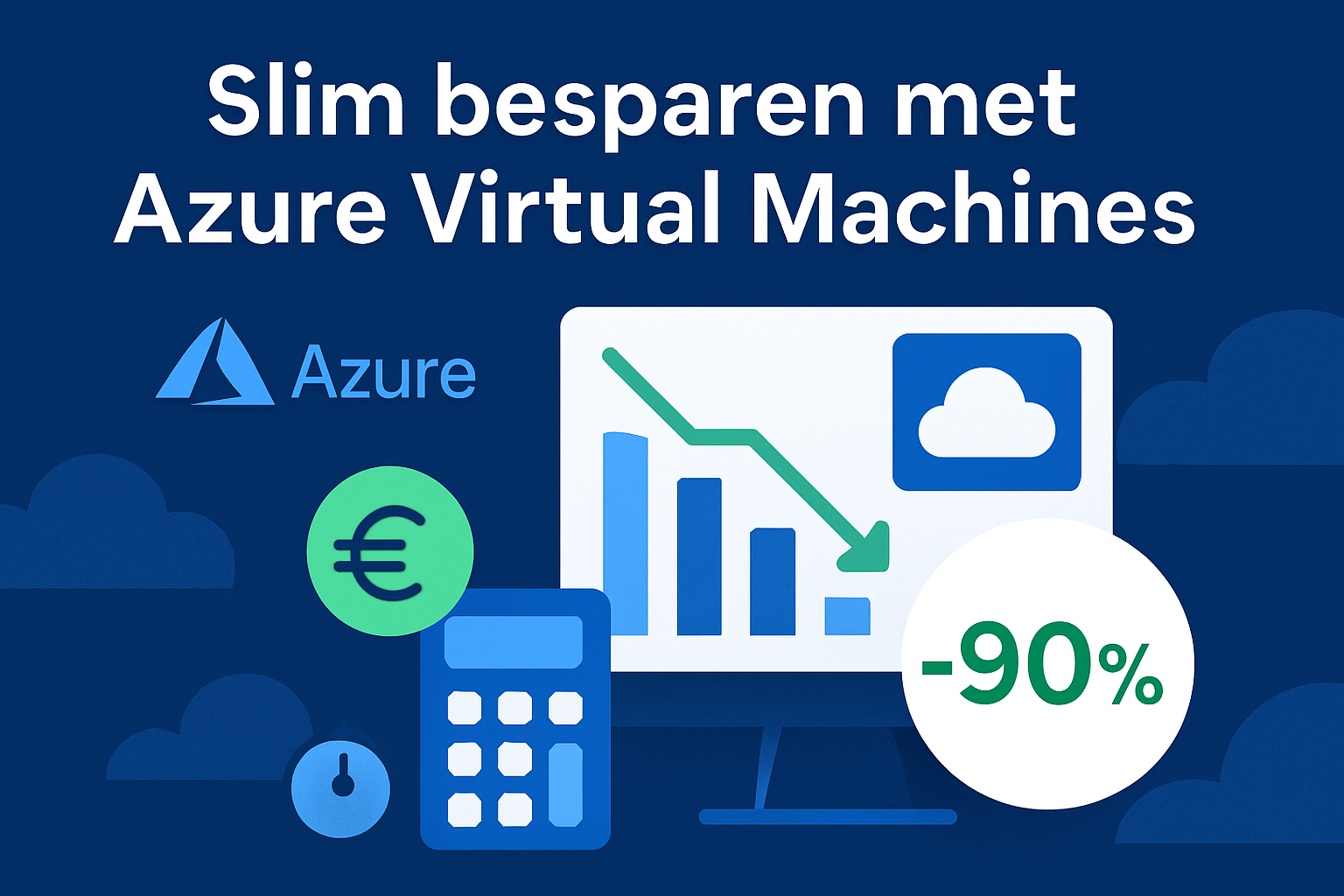 Ontdek slimme strategieën om tot 90% te besparen op Azure Virtual Machines met tips voor IT Managers en CIO's. Optimaliseer je cloudkosten nu!